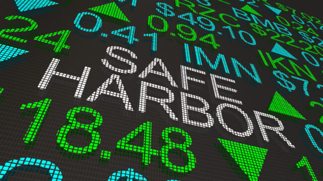 Safe,Harbor,Tax,Shelter,Avoid,Penalties,Stock,Market,Ticker,3d