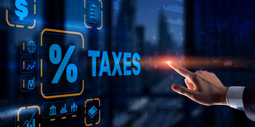 Concept,Of,Taxes,Paid,By,Individuals,And,Corporations,Such,As