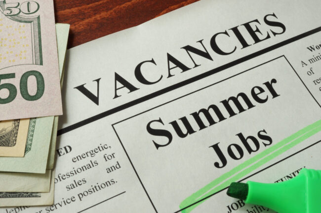Newspaper,With,Ads,Summer,Jobs,Vacancy.