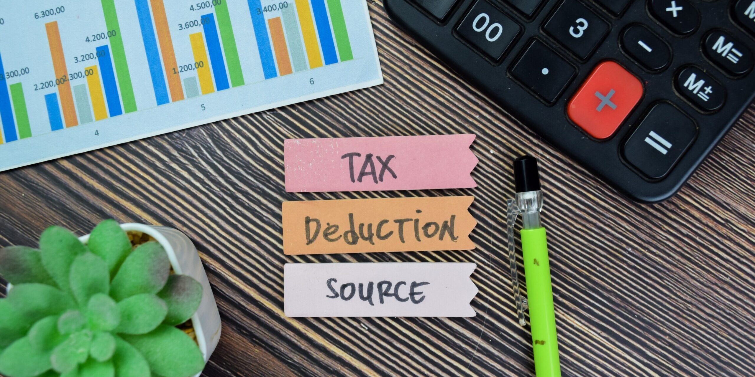 Concept,Of,Tax,Deduction,Source,Write,On,Sticky,Notes,Isolated